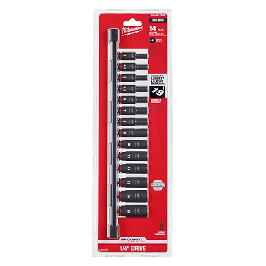 14PC SHOCKWAVE Impact Duty™  Metric Deep 6 Point Socket Set