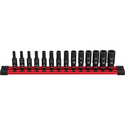 14PC SHOCKWAVE Impact Duty™  Metric Deep 6 Point Socket Set