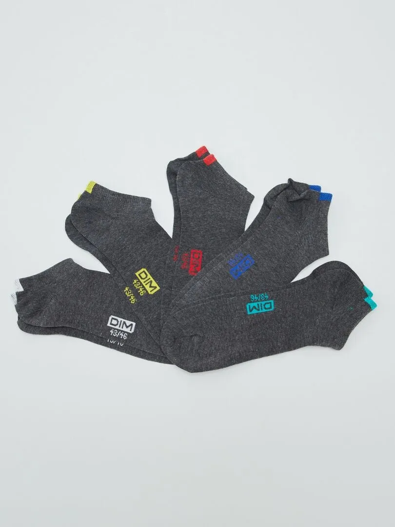 5 PARES DE CALCETINES 'DIM'  GRIS