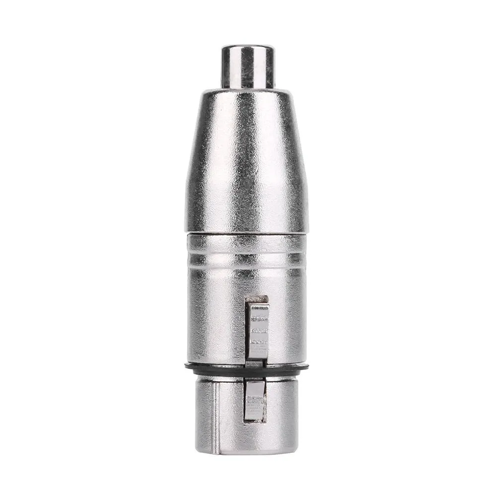 ADAPTADOR XLR MONO 3 PIN HEMBRA  RCA HEMBRA  GRIS