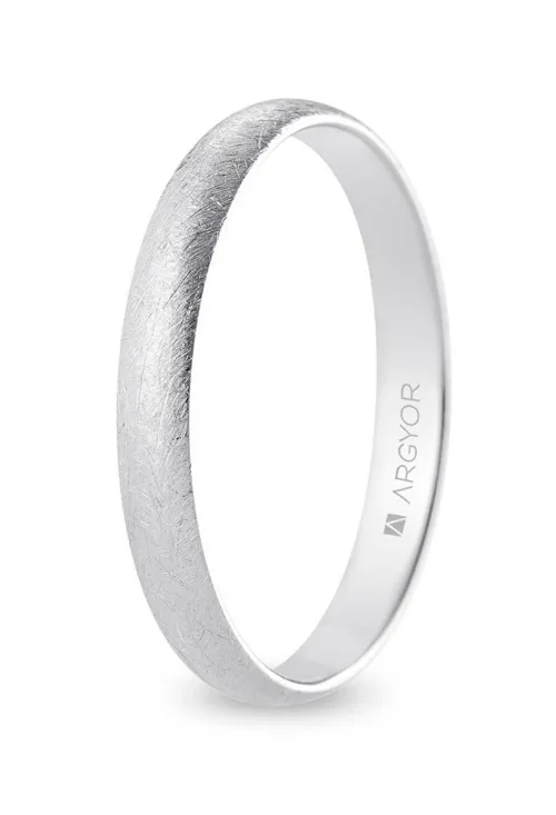 Alianza clásica de oro blanco 18 ktes Argyor de 3.00 mm B30CH00