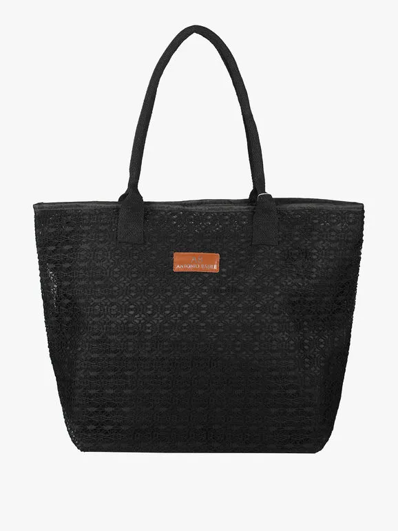 Antonio Basile Bolso de playa con bordado