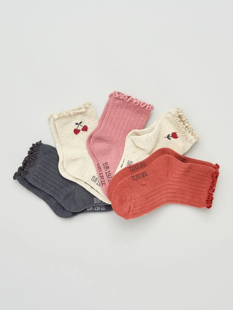 CALCETINES DE FANTASíA   PACK DE 5  GRIS
