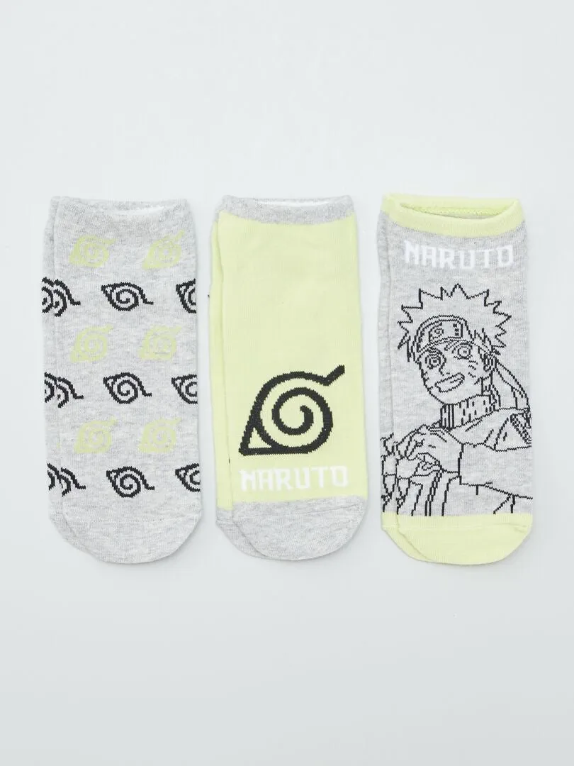 CALCETINES 'NARUTO'  PACK DE 3  AZUL