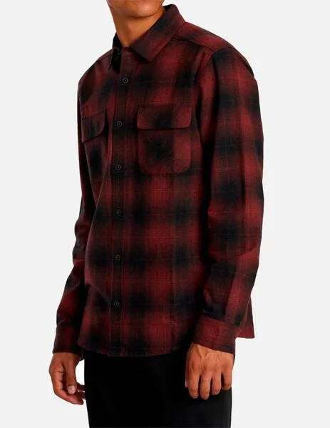 CAMISA RVCA DAYSHIFT FLANL  RED EARTH