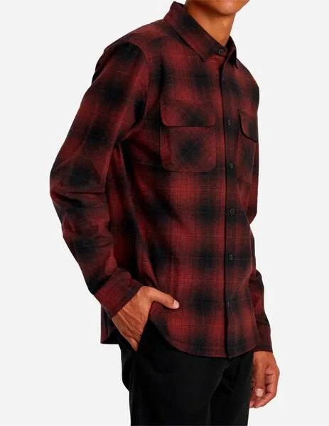 CAMISA RVCA DAYSHIFT FLANL  RED EARTH