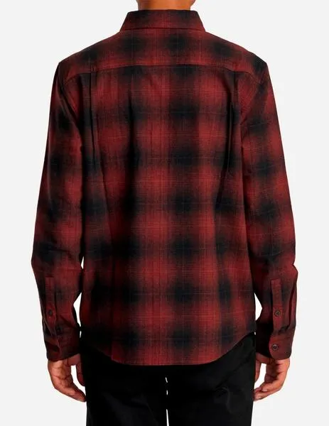 CAMISA RVCA DAYSHIFT FLANL  RED EARTH