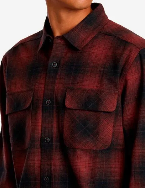 CAMISA RVCA DAYSHIFT FLANL  RED EARTH