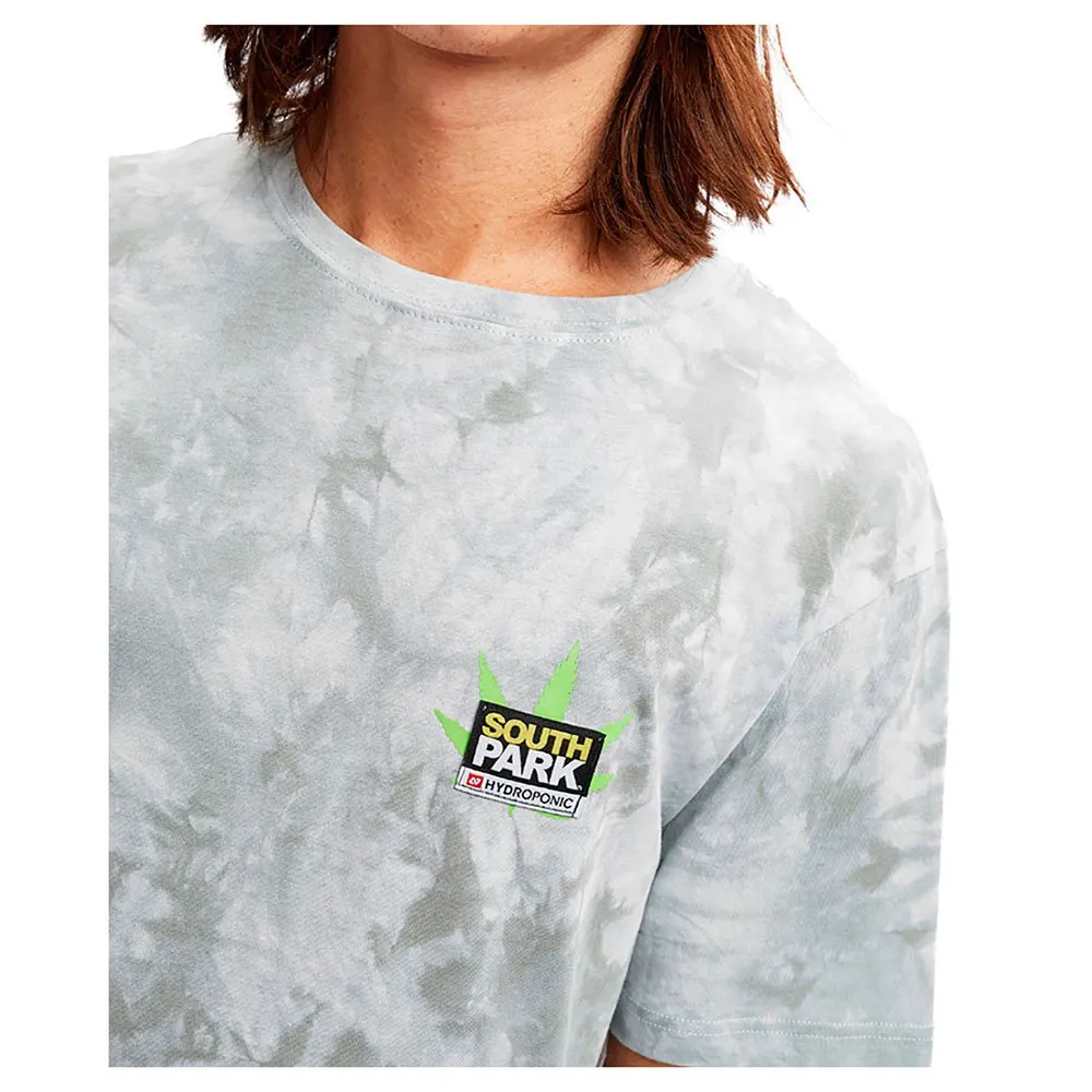 CAMISETA HYDROPONIC HOMBRE DIVERTIDA MANGA CORTA SOUTH PARK SP TOWELIE WEED REF22004SP TIE DYE GREY GRIS