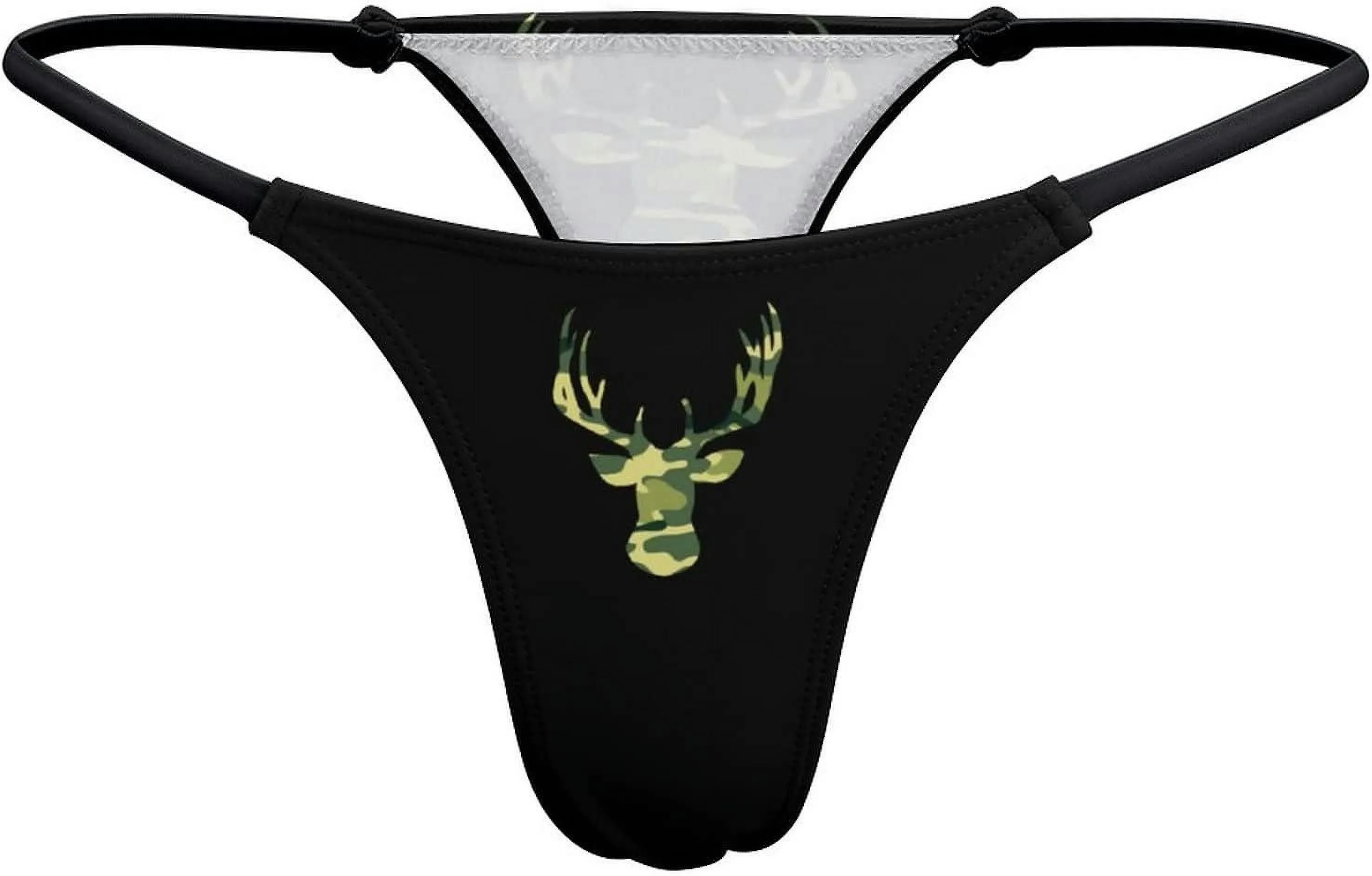 CAMO ARCHERY DEER GSTRING THONGS WOMEN'S TBACK UNDERWEAR PANTYWE560
