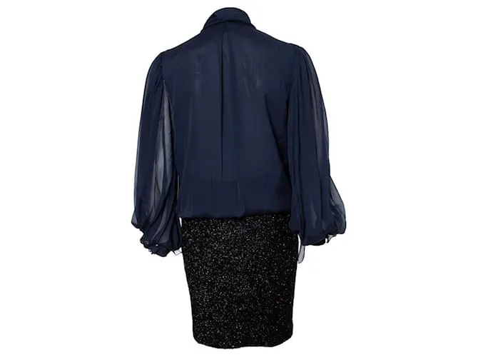 Christian Lacroix Cristian lacroix, Vestido de coctail Negro Azul 