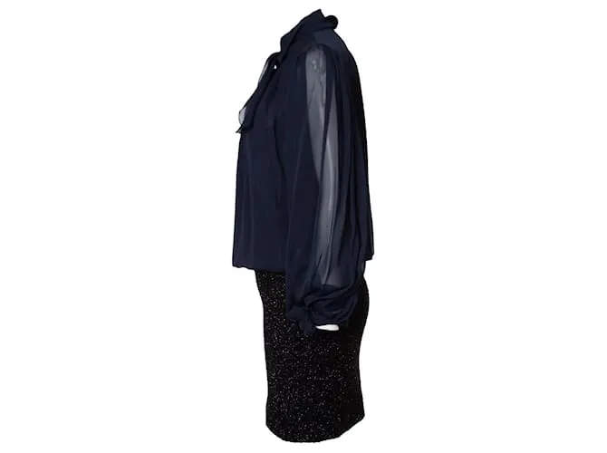 Christian Lacroix Cristian lacroix, Vestido de coctail Negro Azul 