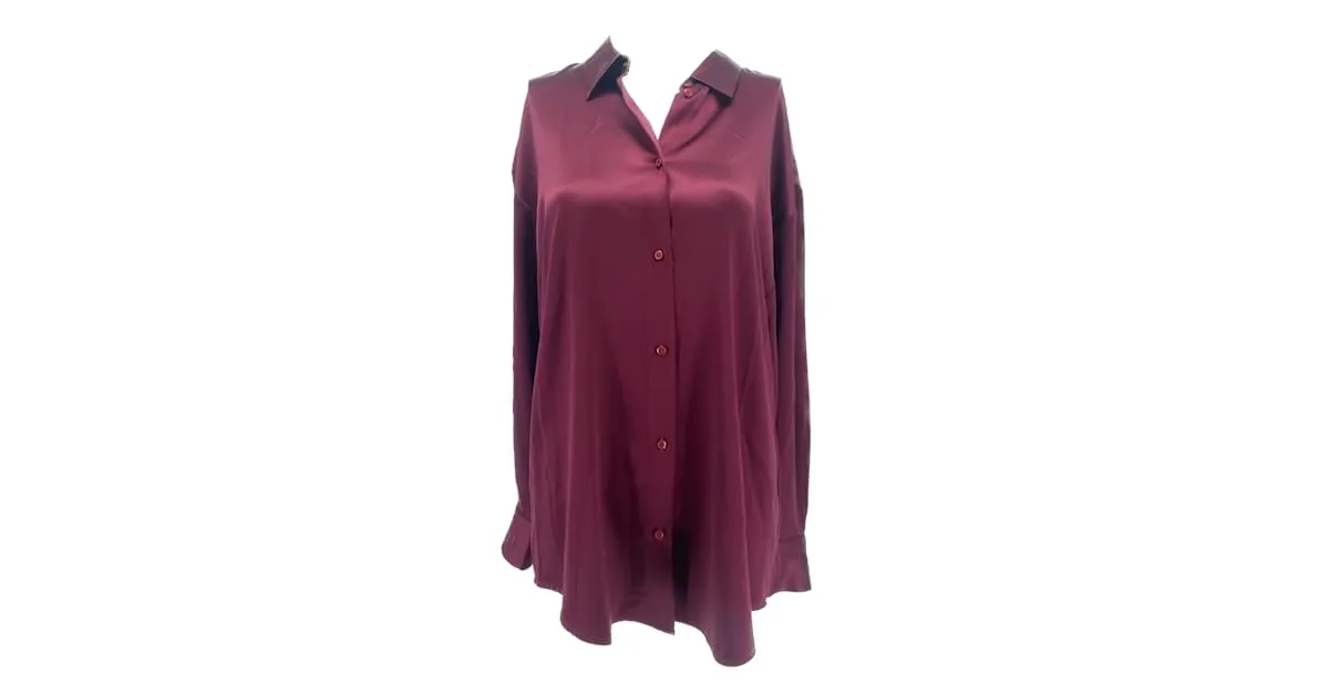 DMN Tops T.FR Taille única Seda Burdeos 
