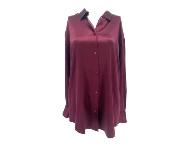DMN Tops T.FR Taille única Seda Burdeos 