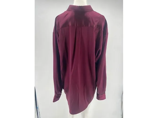 DMN Tops T.FR Taille única Seda Burdeos 