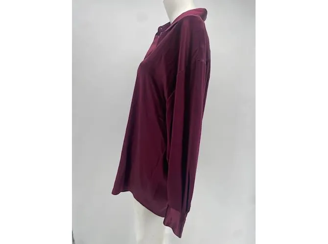 DMN Tops T.FR Taille única Seda Burdeos 