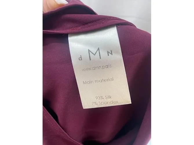 DMN Tops T.FR Taille única Seda Burdeos 