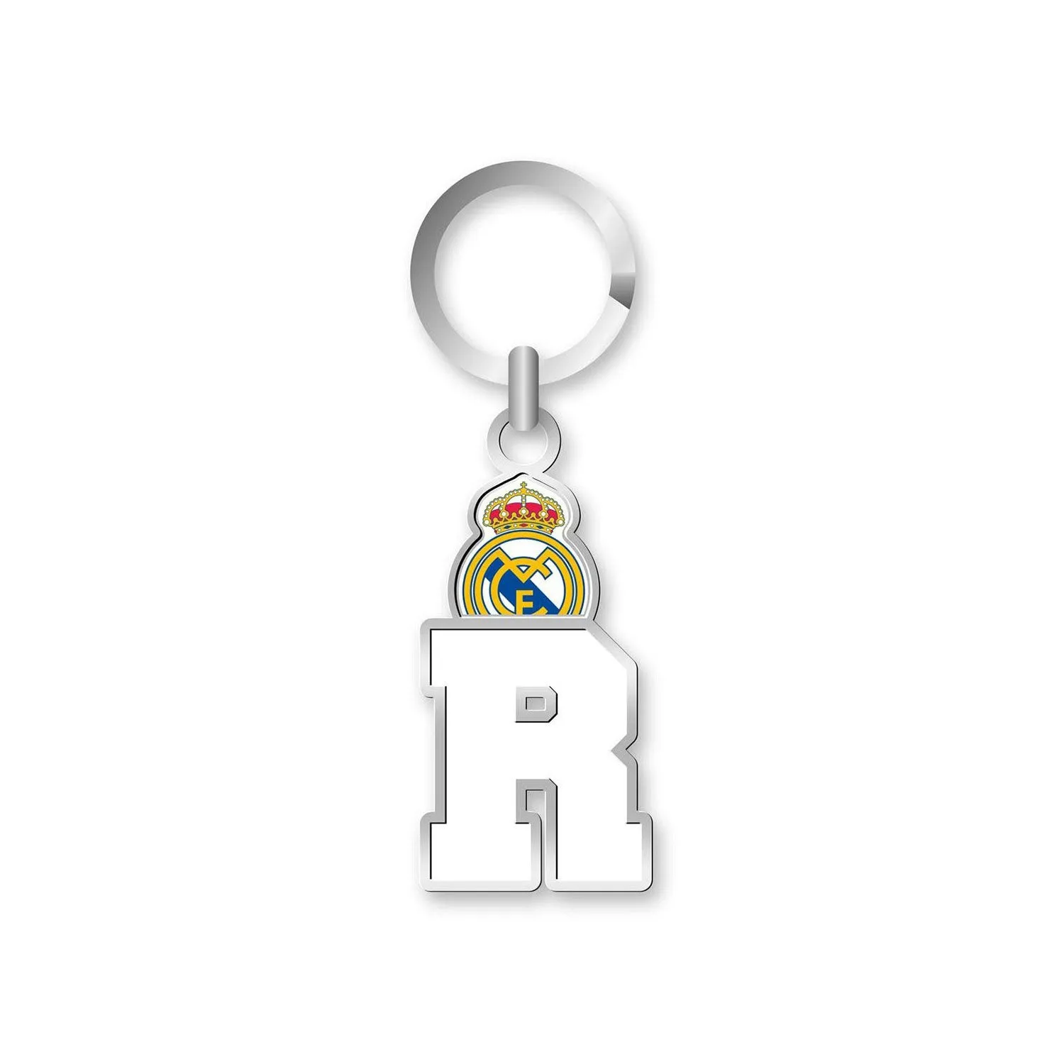 LLAVERO REAL MADRID CON LETRA  R