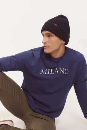 Milano Sudadera Básica Patch Cuello Caja
