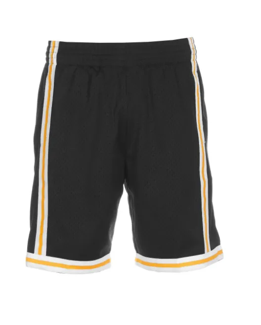 mitchell & ness bermuda los angeles lakers Schwarz Team Farbe Swingman