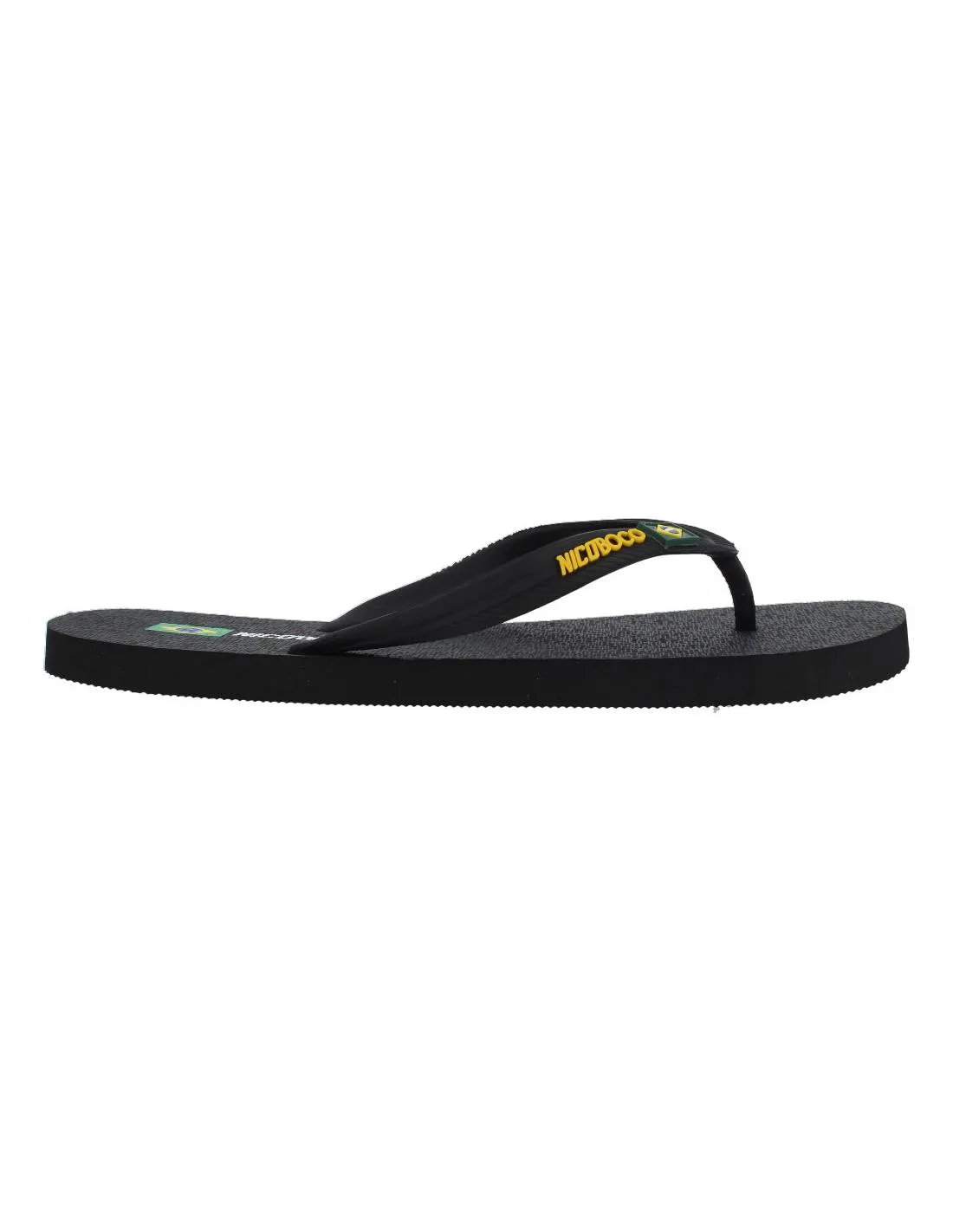 NICOBOCO  CHANCLAS DEDO BRASIL NEGRO