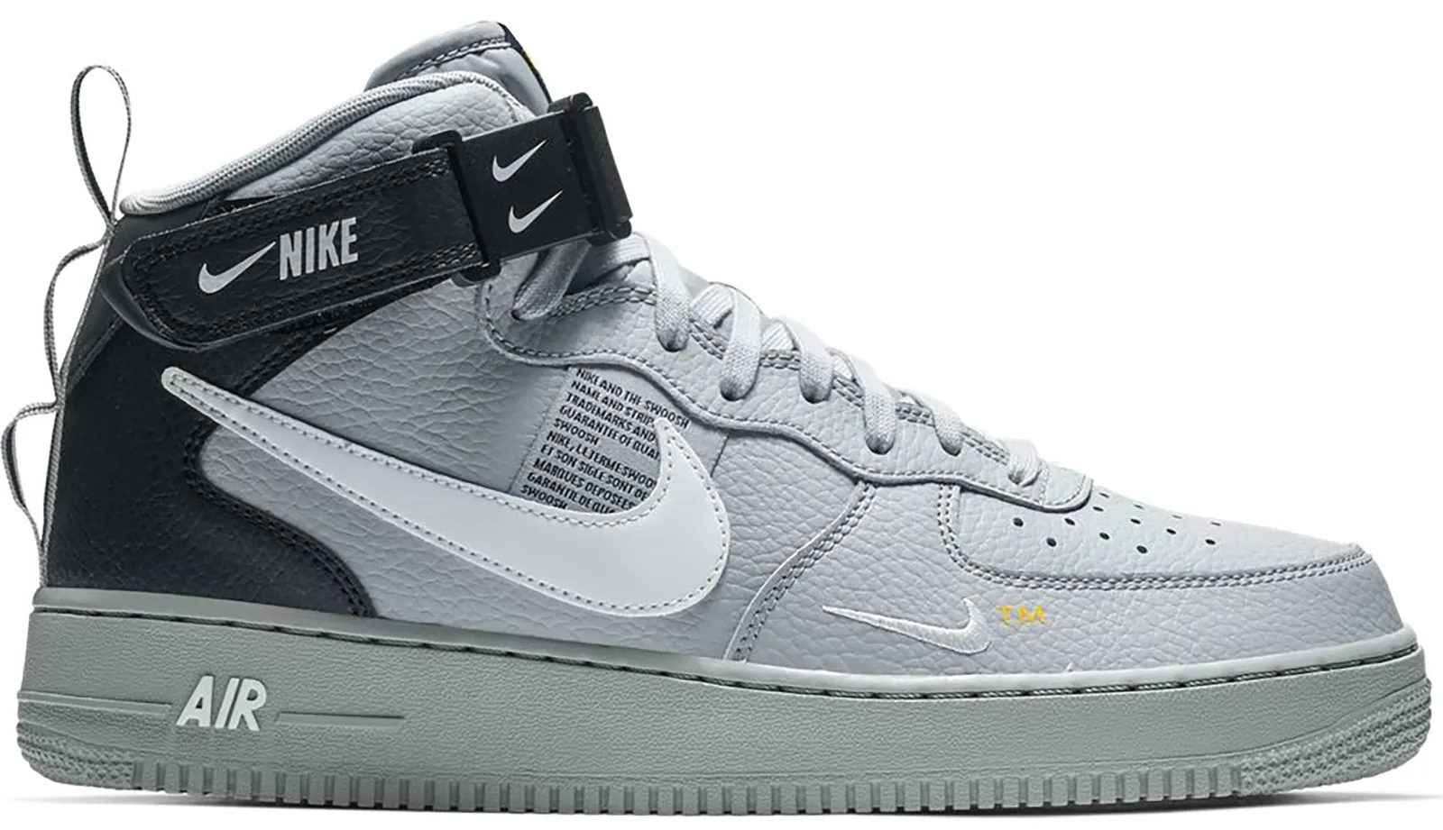 Nike Air Force 1 Mid Utility Wolf Grey Black