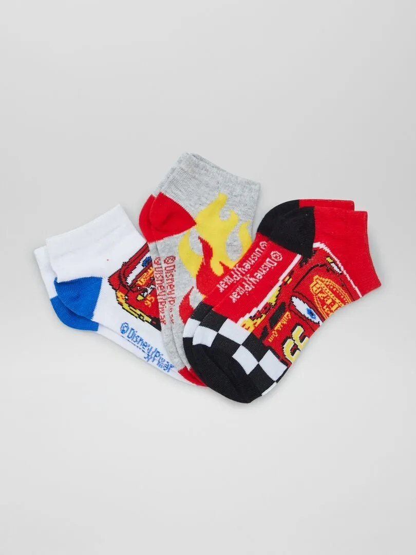 PACK DE 3 CALCETINES 'CARS'  AZUL