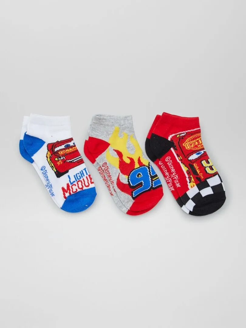 PACK DE 3 CALCETINES 'CARS'  AZUL