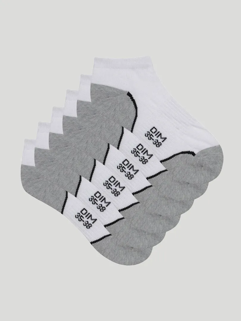 PACK DE 3 PARES DE CALCETINES CORTOS 'DIM'  BLANCO