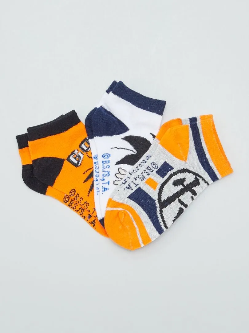 PACK DE 3 PARES DE CALCETINES 'DRAGON BALL Z'  BLANCO
