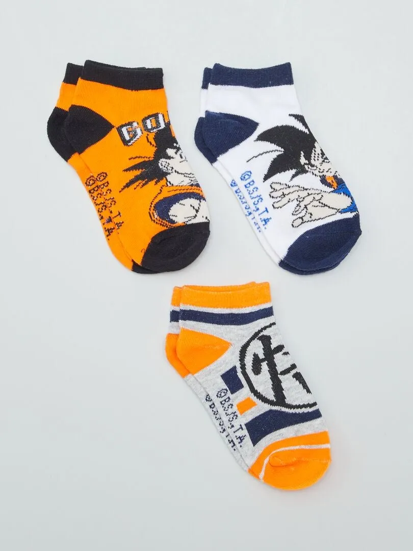 PACK DE 3 PARES DE CALCETINES 'DRAGON BALL Z'  BLANCO