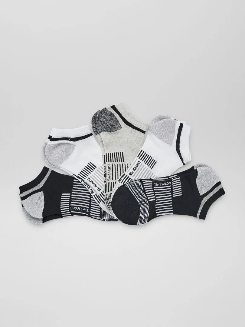 PACK DE 5 PARES DE CALCETINES INVISIBLES  BLANCO