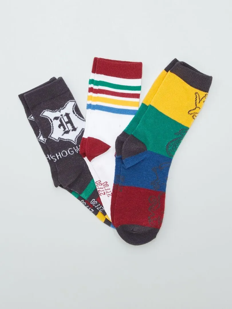 PACK DE CALCETINES 'HARRY POTTER'  3 PARES  BLANCO