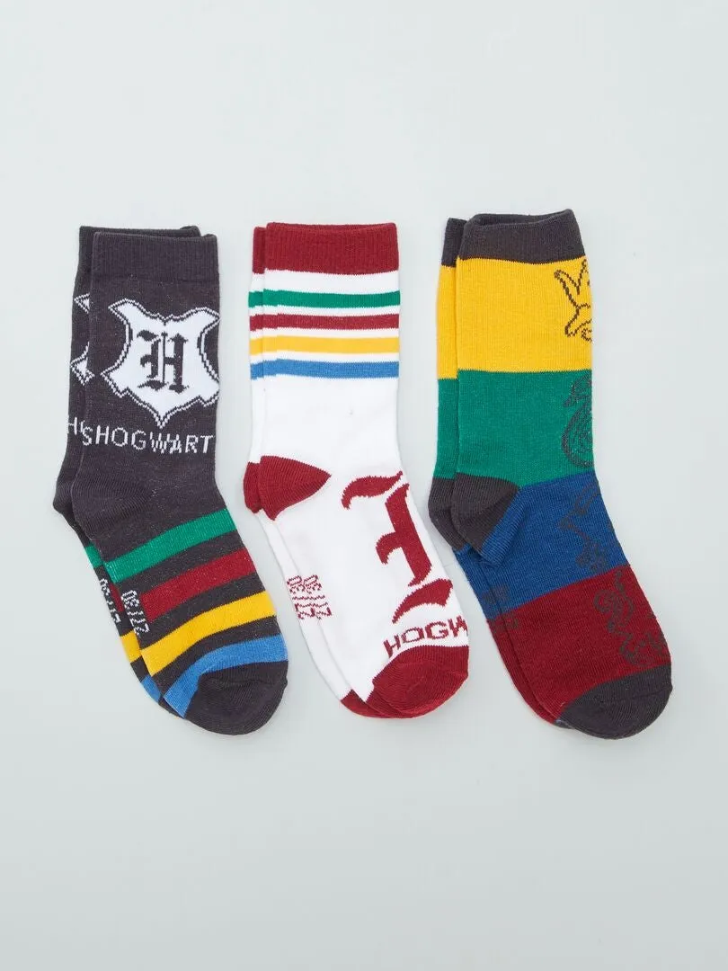 PACK DE CALCETINES 'HARRY POTTER'  3 PARES  BLANCO