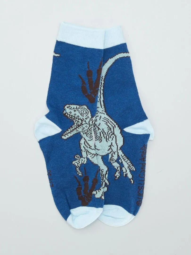 PACK DE CALCETINES 'JURASSIC WORLD'  AZUL