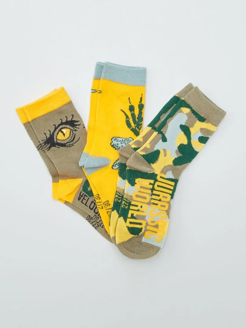 PACK DE CALCETINES 'JURASSIC WORLD'  VERDE