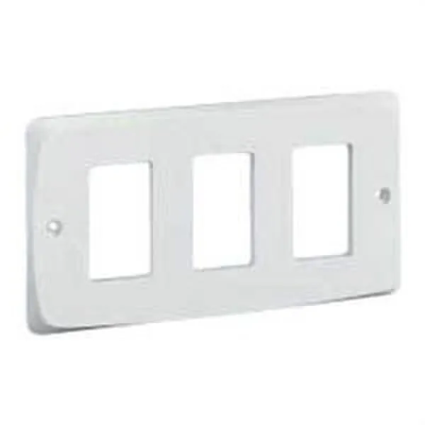 PLACA 3 ELEMENTOS ESTRECHOS BLANCO