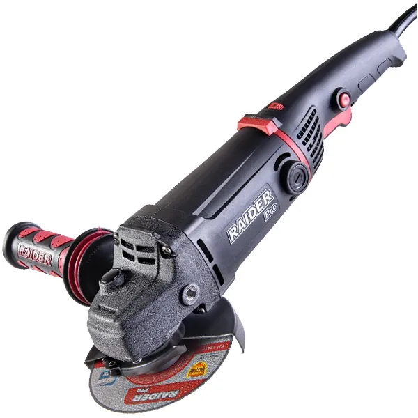 RAIDER  RDPAG64  AMOLADORA ANGULAR CON ALAMBRE, 1500 W, 125 MM, MANGO ANTIVIBRACIONES, ARRANQUE SUAVE