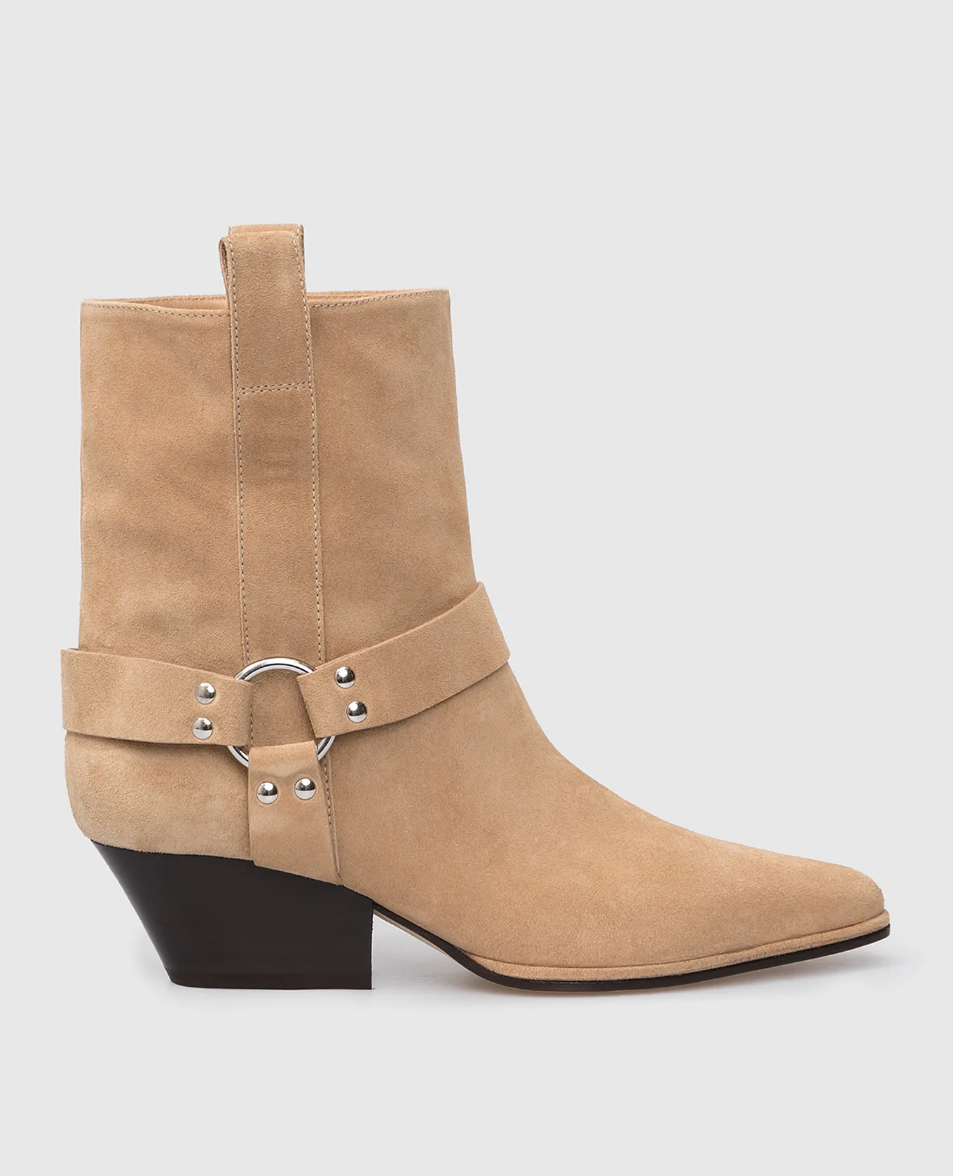 Sergio Rossi Janye Beige Suede Cossacks