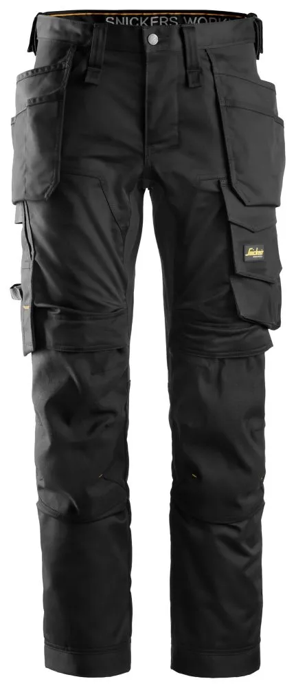 Snickers AllroundWork, pantalón elástico, negro (cintura 33