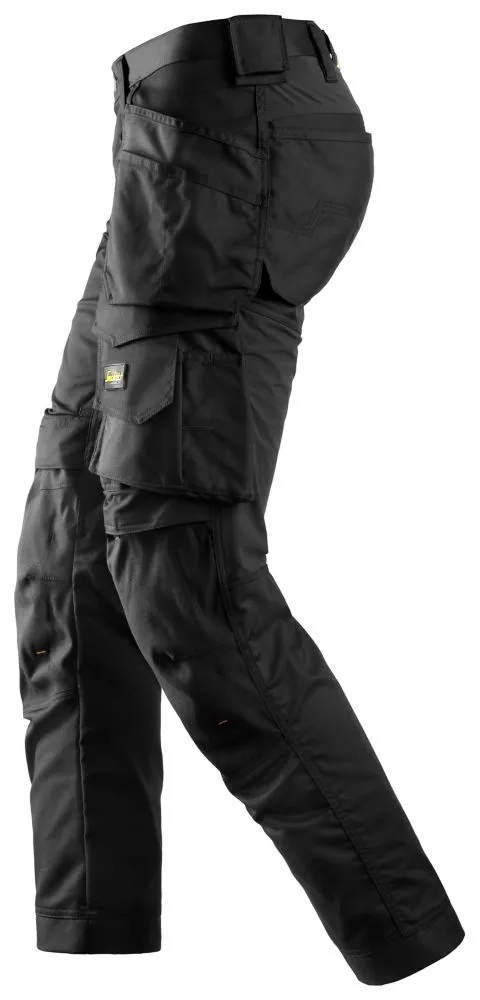 Snickers AllroundWork, pantalón elástico, negro (cintura 33