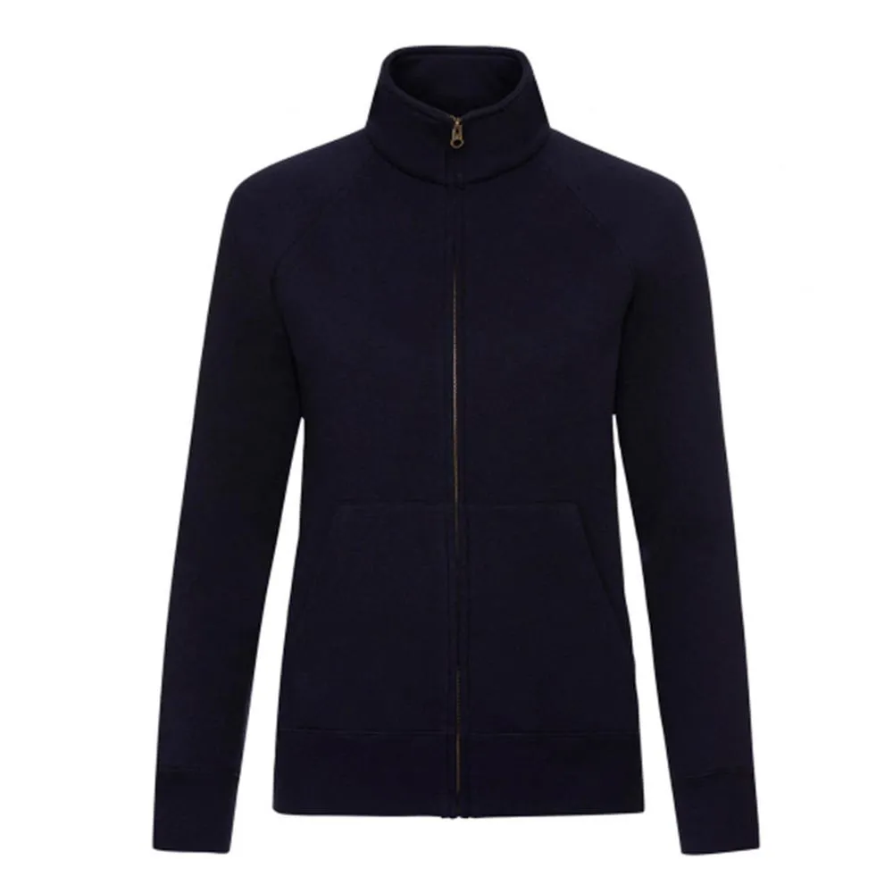 Sudadera Fruit of the Loom con cremallera Premium mujer