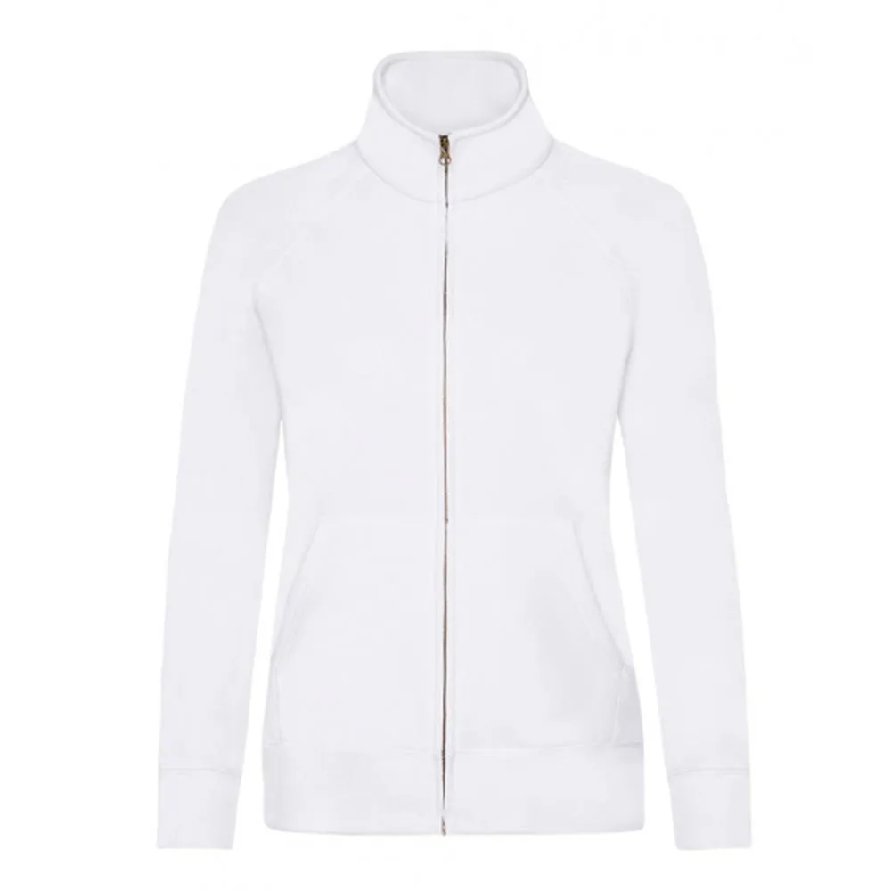 Sudadera Fruit of the Loom con cremallera Premium mujer