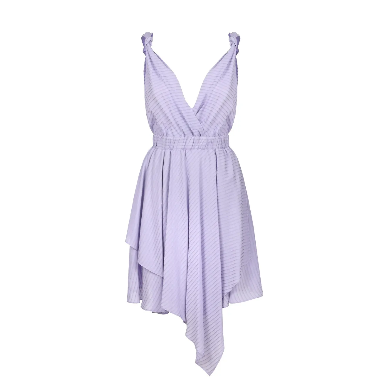 Vestido Pinko asimetrico violeta