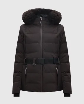 Yves Salomon SKI Brown ski down jacket