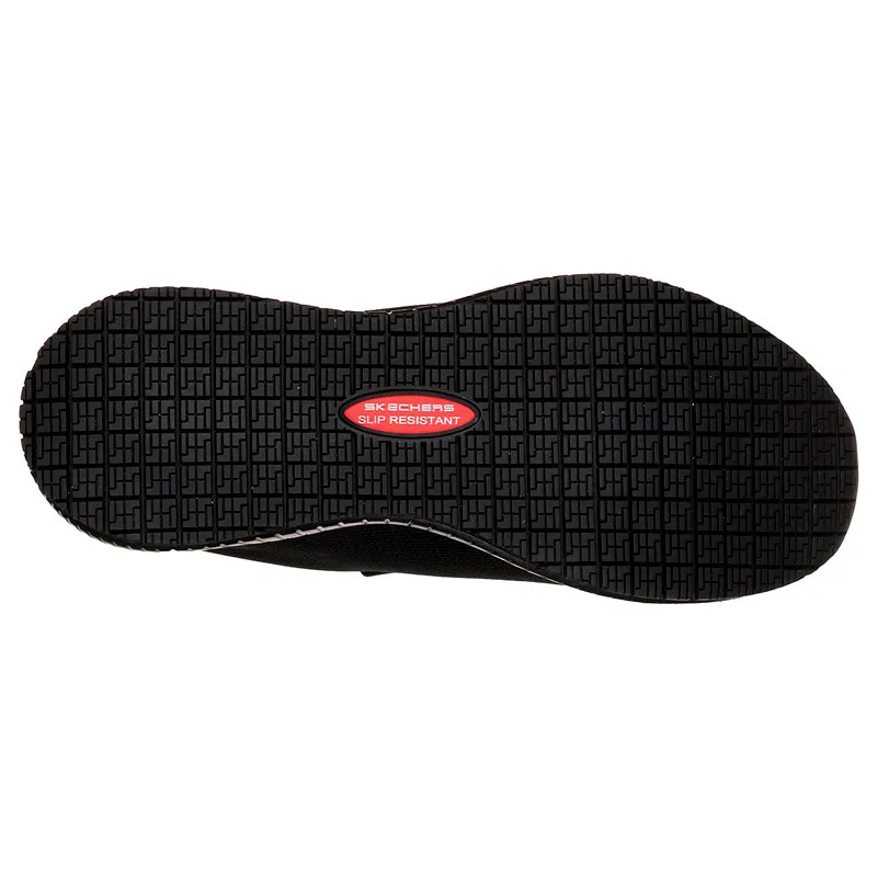ZAPATILLA MUJER CORDONES ELáSTICOS NEGRA SQUAD SR  SKECHERS