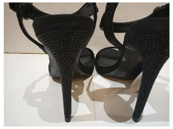 Zara Sandalias Negro 