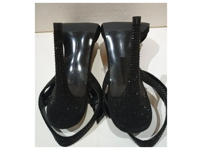 Zara Sandalias Negro 
