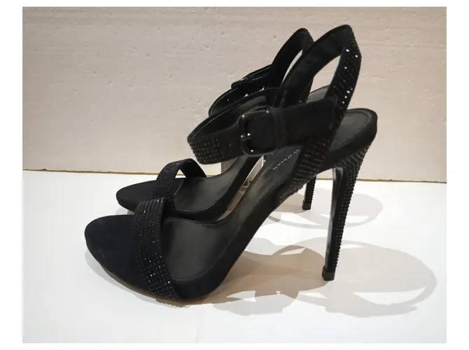 Zara Sandalias Negro 