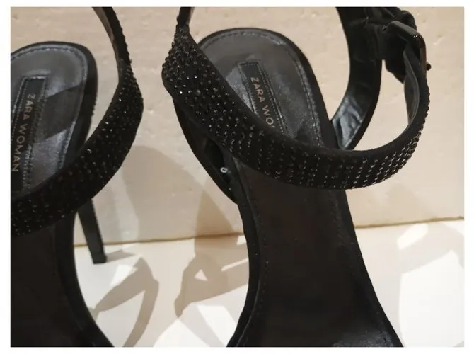 Zara Sandalias Negro 
